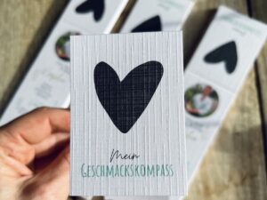 Lesezeichen und Geschmackskompass für einfache Ayurveda Ernährung